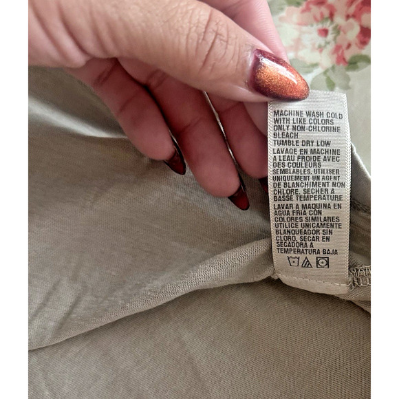 NWT JamesPerse 100% Cotton Crewneck Tee Sz3(L) Taupe Gray Minimalist Capsule - Picture 8 of 8